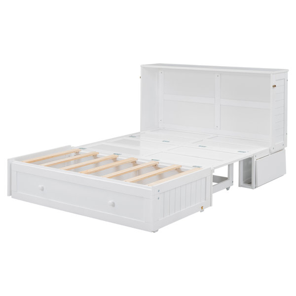 White Double Bed With Storage Wayfair.co.uk